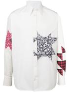 Calvin Klein 205w39nyc Embellished Patchwork Shirt - White