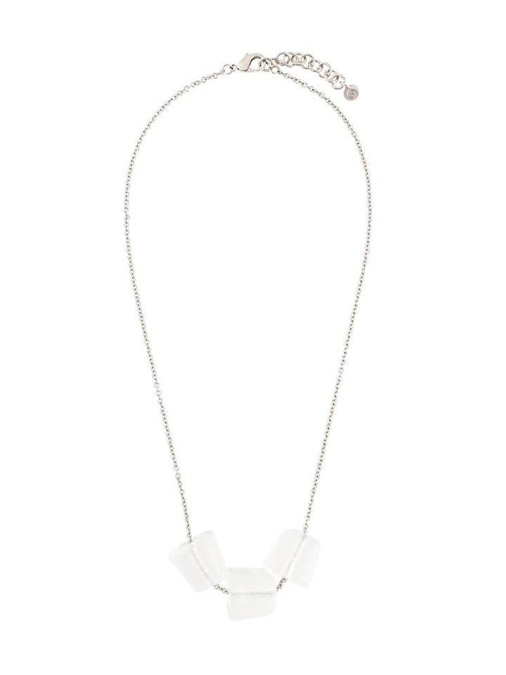 Mm6 Maison Margiela Triple Block Necklace, Women's, Metallic