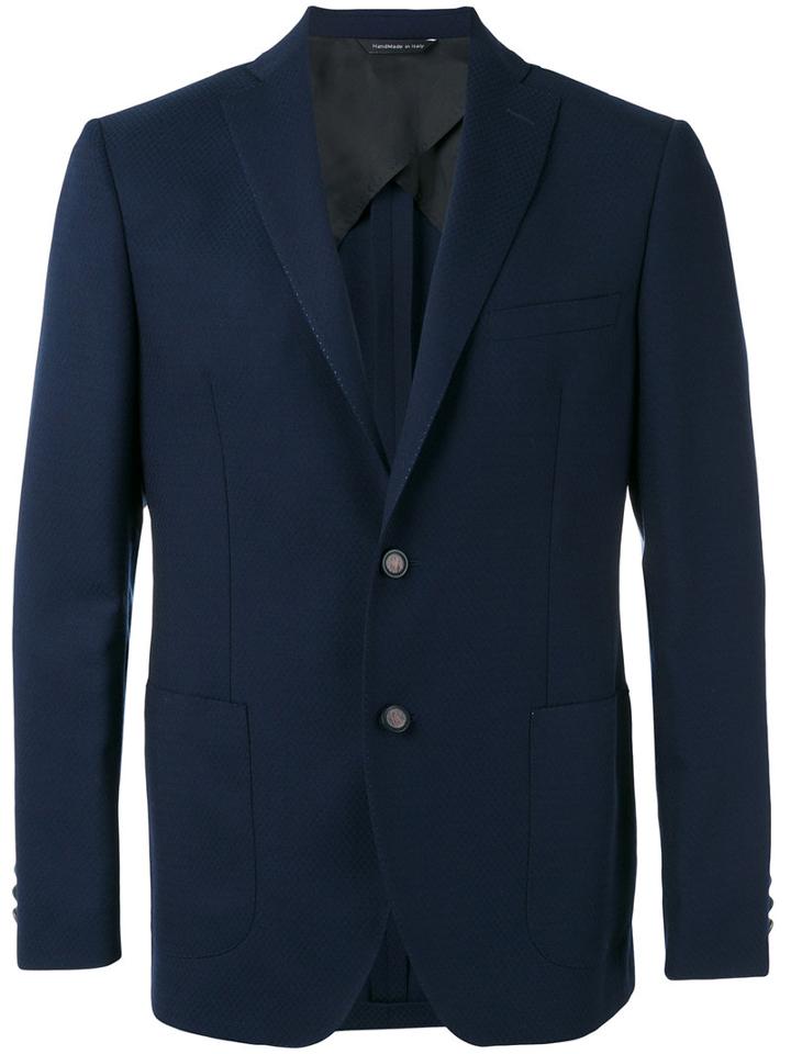 Tonello - Patch Pockets Blazer - Men - Virgin Wool - 50, Blue, Virgin Wool