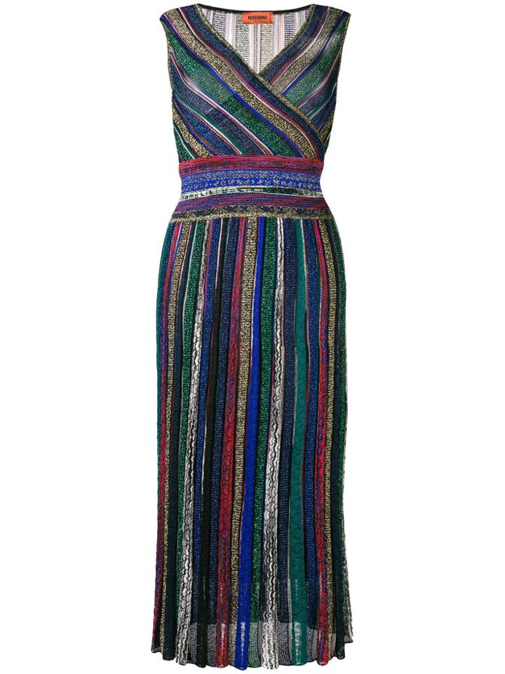 Missoni Striped Midi Dress - Green