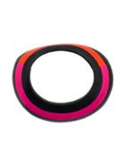 Monies Striped Ring Necklace - Black