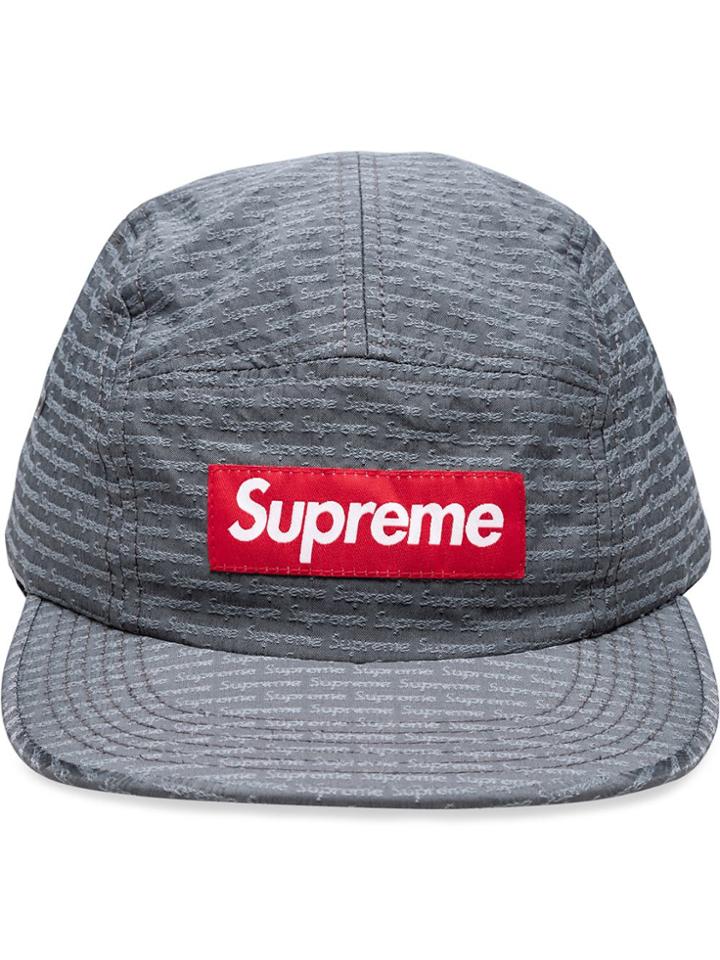 Supreme Repeater Camp Cap - Grey