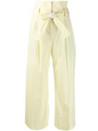 Pt01 Paper Bag Waist Trousers - Yellow