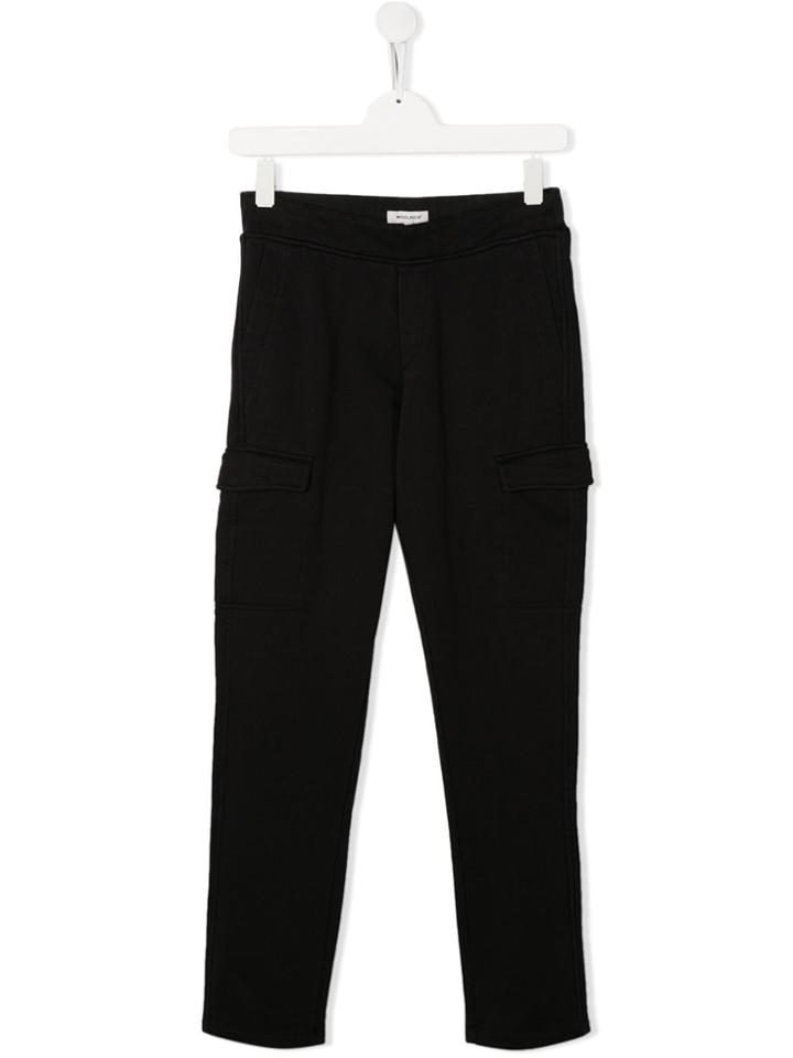 Woolrich Kids Jersey Cargo Trousers - Black
