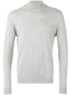 N.peal - Fine Gauge Mock Turtle Neck Jumper - Men - Silk/cashmere - S, Grey, Silk/cashmere