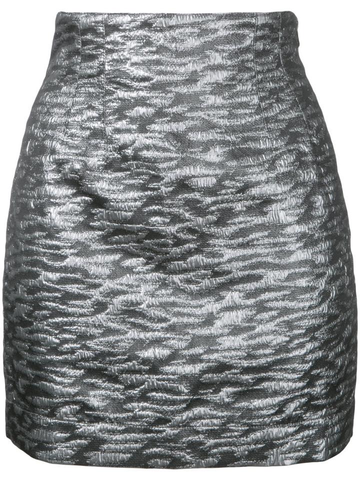 Maison Olga - 'qaniit' Skirt - Women - Cotton/polyester/viscose/metallized Polyester - 2, Women's, Grey, Cotton/polyester/viscose/metallized Polyester