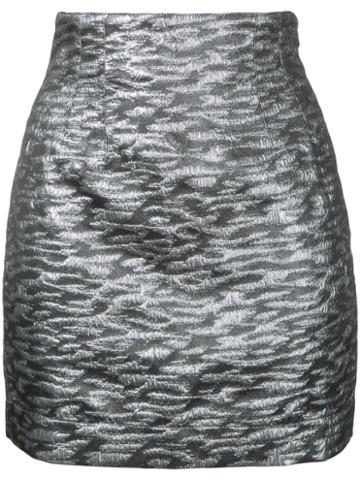 Maison Olga - 'qaniit' Skirt - Women - Cotton/polyester/viscose/metallized Polyester - 2, Women's, Grey, Cotton/polyester/viscose/metallized Polyester
