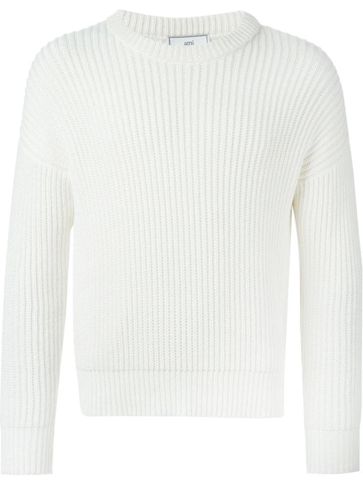 Ami Alexandre Mattiussi Ribbed Knit Sweater