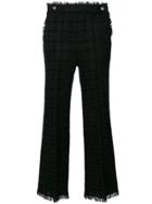 Ermanno Scervino Straight Tailored Trousers - Pink & Purple