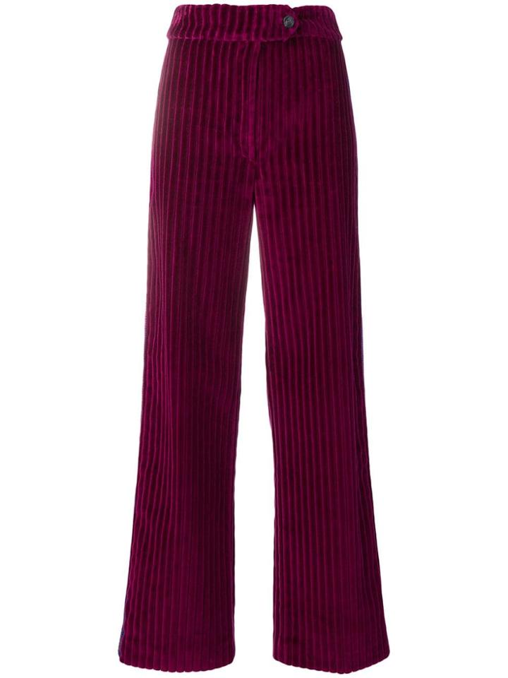 Mira Mikati Wide Leg Trousers - Pink & Purple