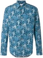 Paul Smith - Paisley Ape Print Shirt - Men - Cotton - Xl, Blue, Cotton