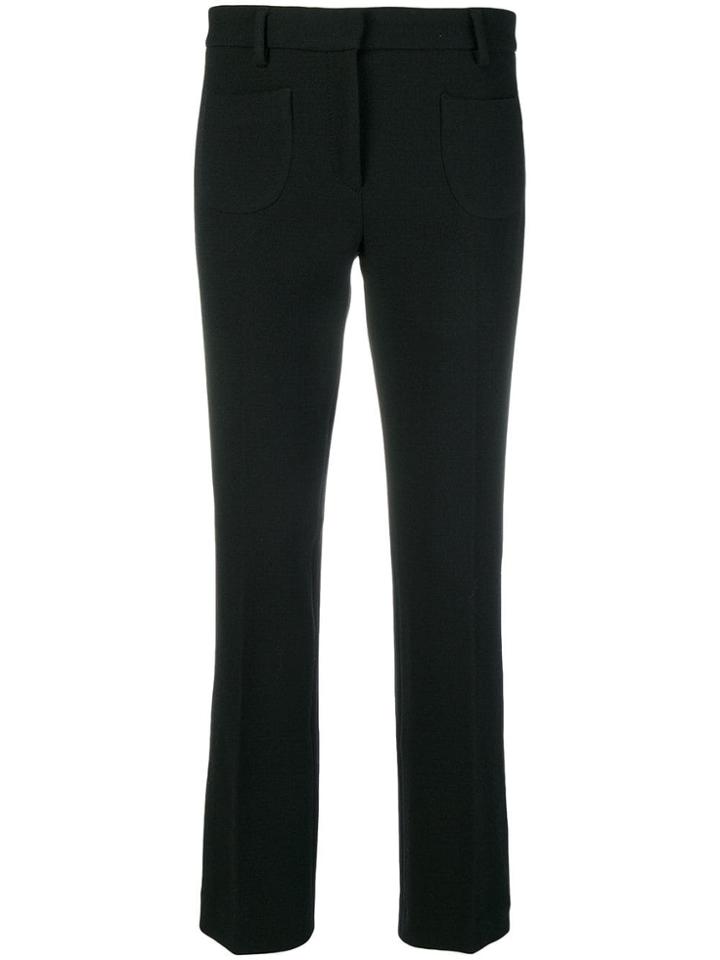 L'autre Chose Concealed Front Trousers - Black