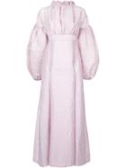 Bambah Magnolia Balloon Sleeve Dress - Pink & Purple
