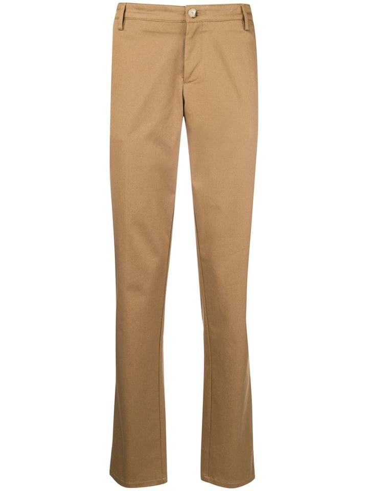 Kenzo Embroidered Logo Chinos - Nude & Neutrals