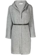 Fabiana Filippi Hooded Coat - Grey
