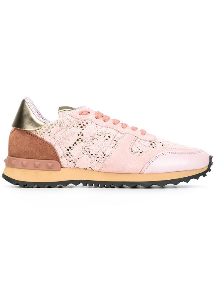 Valentino Valentino Garavani 'rockrunner' Sneakers - Pink & Purple