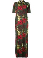 P.a.r.o.s.h. - Hawaiian Maxi Dress - Women - Silk/spandex/elastane - L, Green, Silk/spandex/elastane