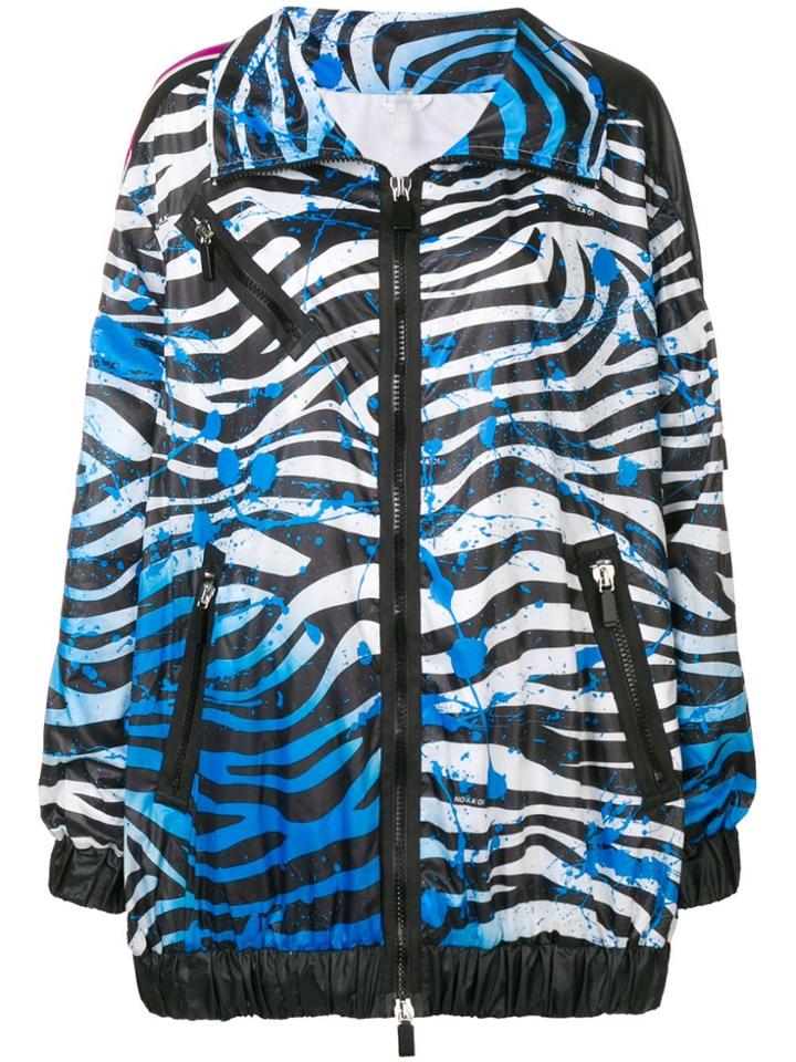 No Ka' Oi Zebra Print Performance Jacket - Blue