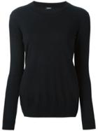 Jil Sander Navy Crew Neck Jumper - Blue