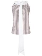 Jejia Tie-neck Sleeveless Shirt - White
