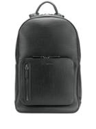 Ermenegildo Zegna Zip Pocket Backpack - Black