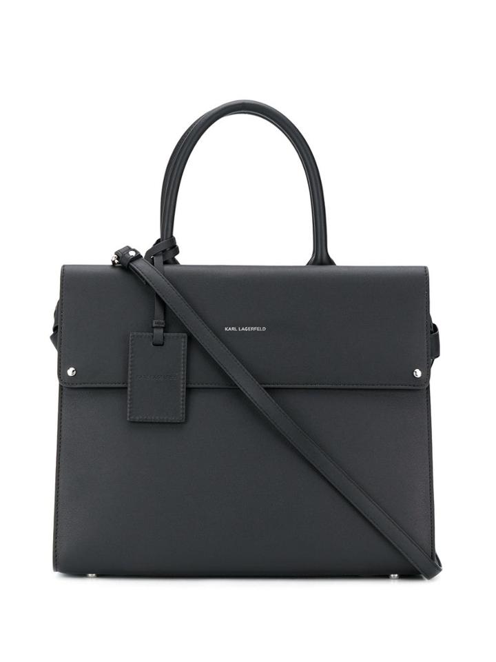 Karl Lagerfeld K/ikon Top-handle Bag - Black