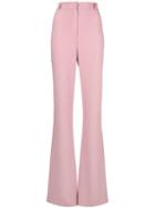 Hebe Studio Flared High-waist Trousers - Pink