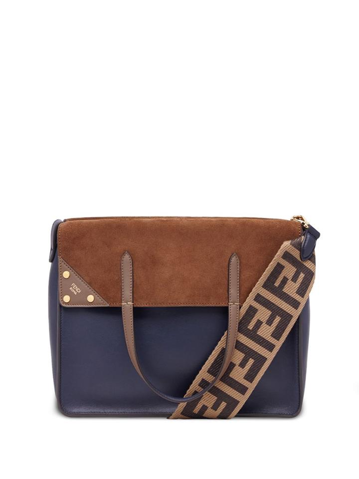 Fendi Fendi Flip Large Tote Bag - Blue