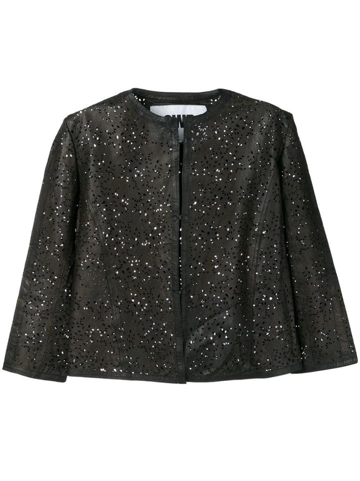 S.w.o.r.d 6.6.44 Cropped Cardigan - Black