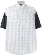Balenciaga Patched Effect Short-sleeved Shirt - White