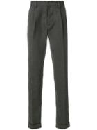 Doppiaa Classic Straight-leg Trousers - Grey