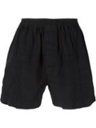 Rick Owens Drkshdw Elasticated Waistband Track Shorts, Men's, Size: Small, Black, Cotton/rubber