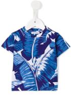 Dolce & Gabbana Kids - Banana Leaf Print T-shirt - Kids - Cotton - 9-12 Mth, Blue