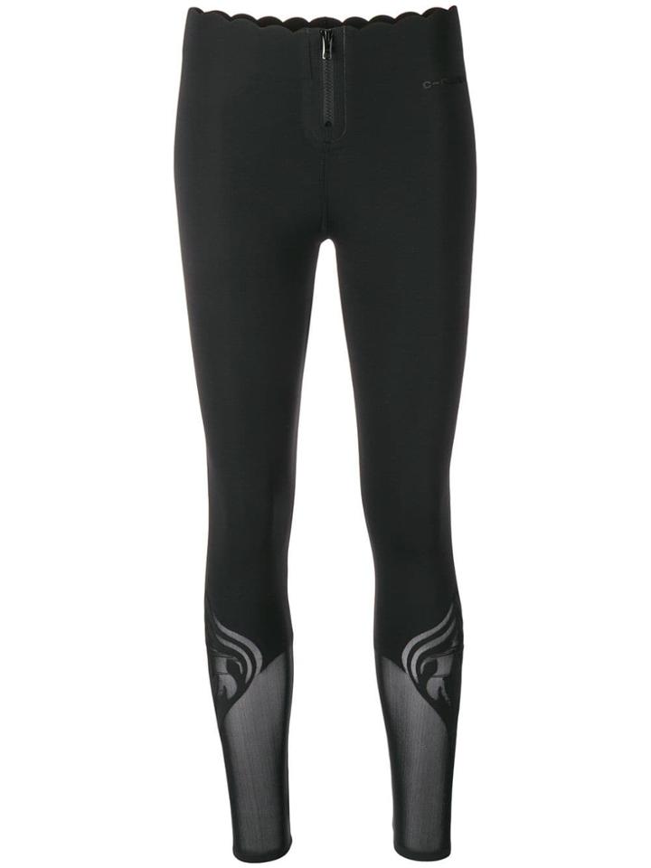 Pinko Scalloped Leggings - Black