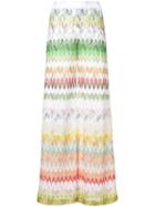 Missoni Zig Zag Knitted Trousers - White