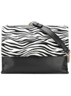Lanvin Zebra Print Shoulder Bag - Black