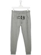 Dsquared2 Kids Icon Print Track Pants - Grey