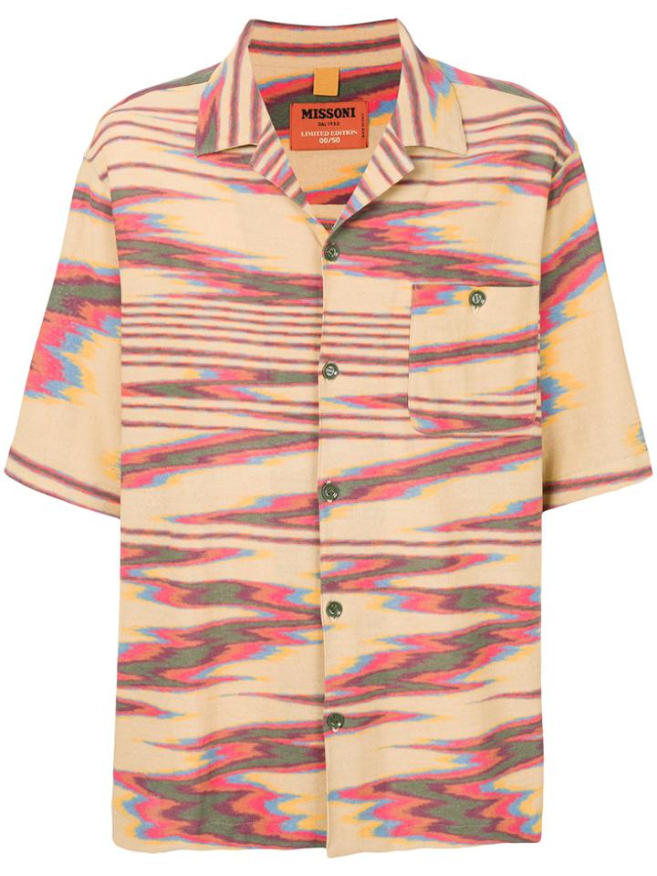 Missoni Shortsleeved Button Shirt - Nude & Neutrals
