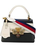 Gucci Queen Margaret Leather Top Handle Bag - Black