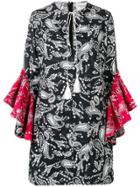 Forte Dei Marmi Couture Paisley Print Dress - Black