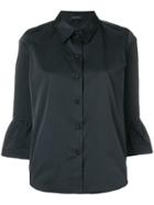 Marc Jacobs Frill-hem Fitted Blouse - Black