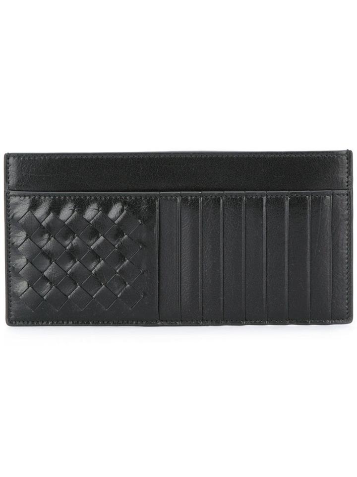 Bottega Veneta Intrecciato Weave Cardcase - Black