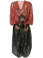 Mes Demoiselles Shimmery Belted Dress - Black