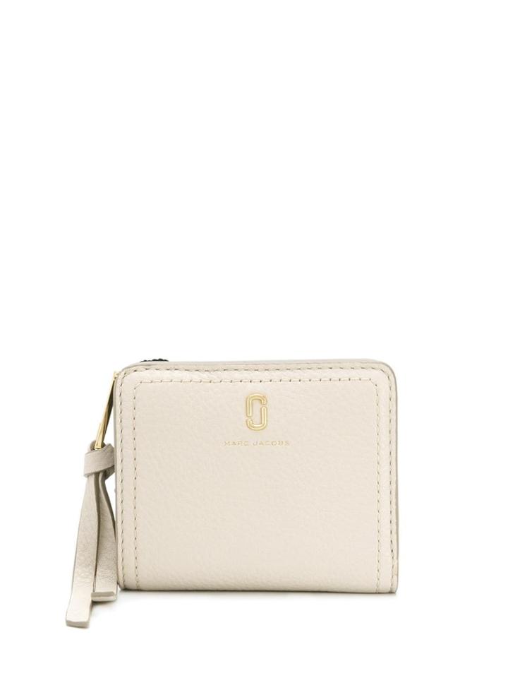 Marc Jacobs Logo Plaque Wallet - Neutrals