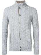 Barba Button Up Cardigan - Grey