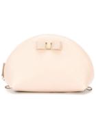 Salvatore Ferragamo Bow Detail Makeup Bag, Nude/neutrals, Calf Leather