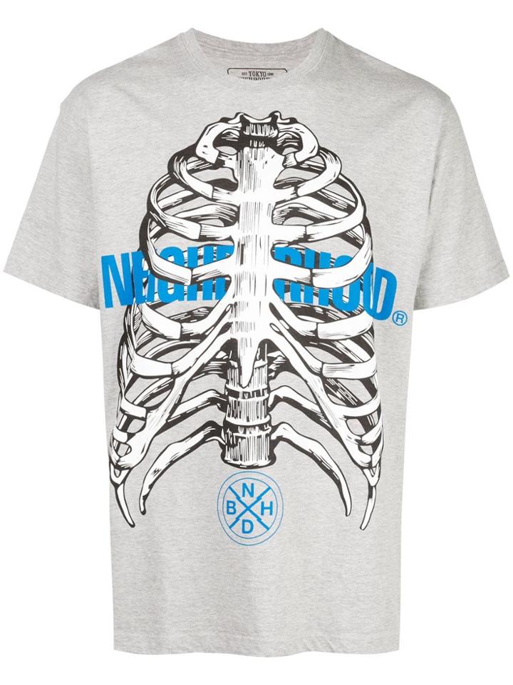 Neighborhood Graphic Print T-shirt - Grey