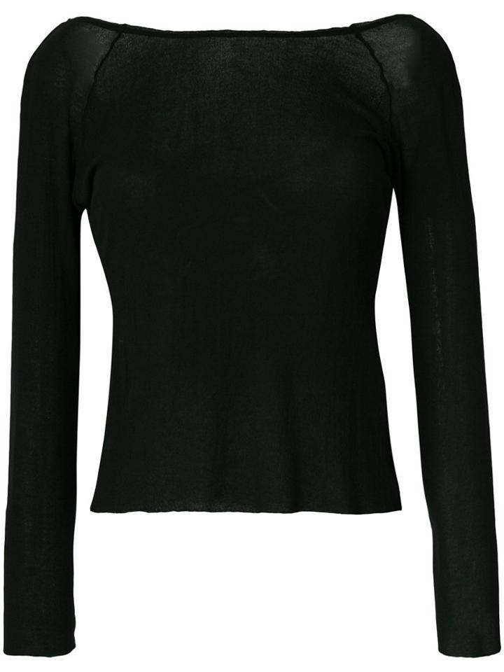 Serien°umerica Boat Neck Jumper - Black