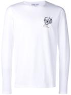 Alexander Mcqueen Embroidered Skull Logo T-shirt - White