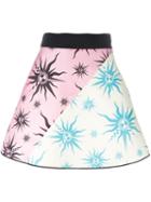 Fausto Puglisi Wind Rose Print A-line Skirt